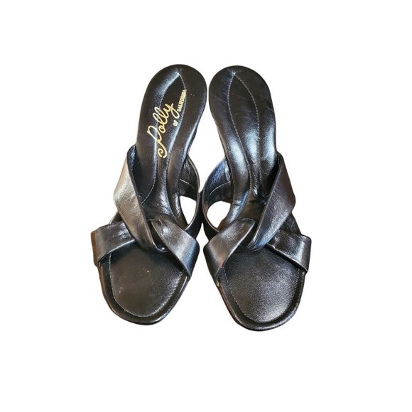 Vintage 60's Polly of California Criss Cross Slides - Picture 1 of 7